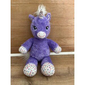 EUC Build-A-Bear Workshop Purple Sparkly Unicorn